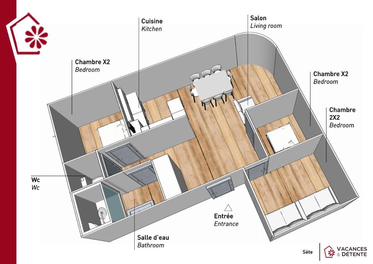 Grand Appartement Au Coeur De Sète Zewnętrze zdjęcie